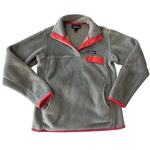 Patagonia Gray Fleece Snap-T Re-Tool Pullover Sweatshirt Women's Size Small